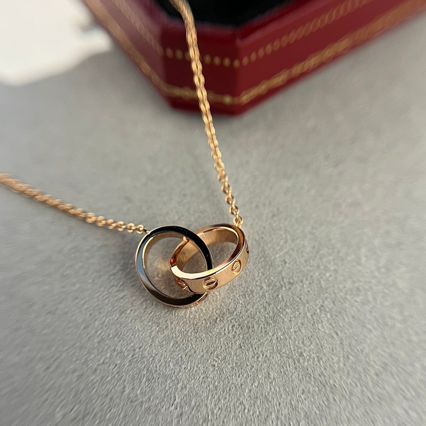 AMORE COLLANE ANELLO COLLANE | ROSA ORO