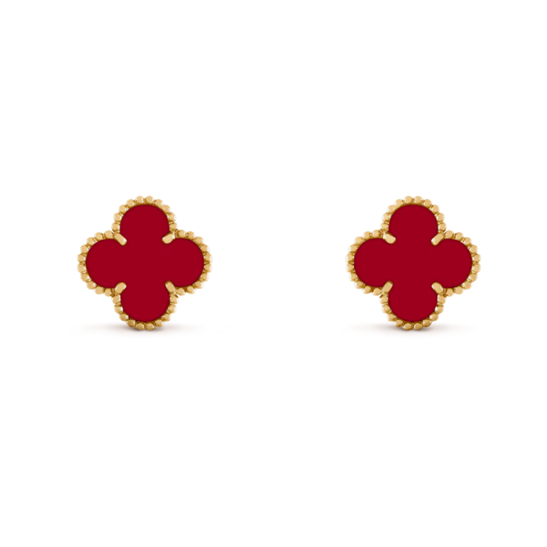 QUADRIFOGLIO ORECCHINI | ROSSO