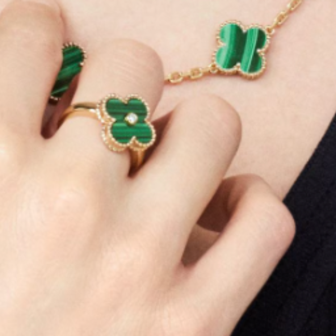 QUADRIFOGLIO RING | ORO VERDE