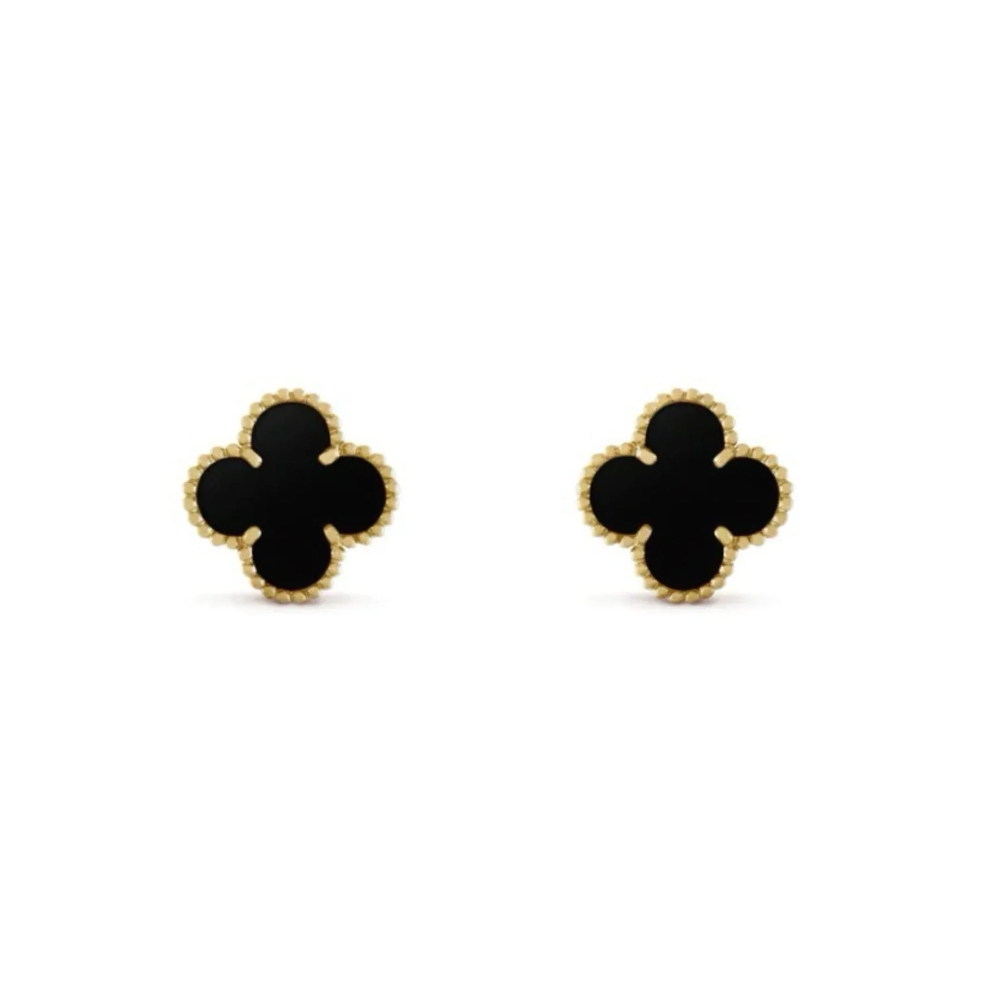 QUADRIFOGLIO ORECCHINI | NERO