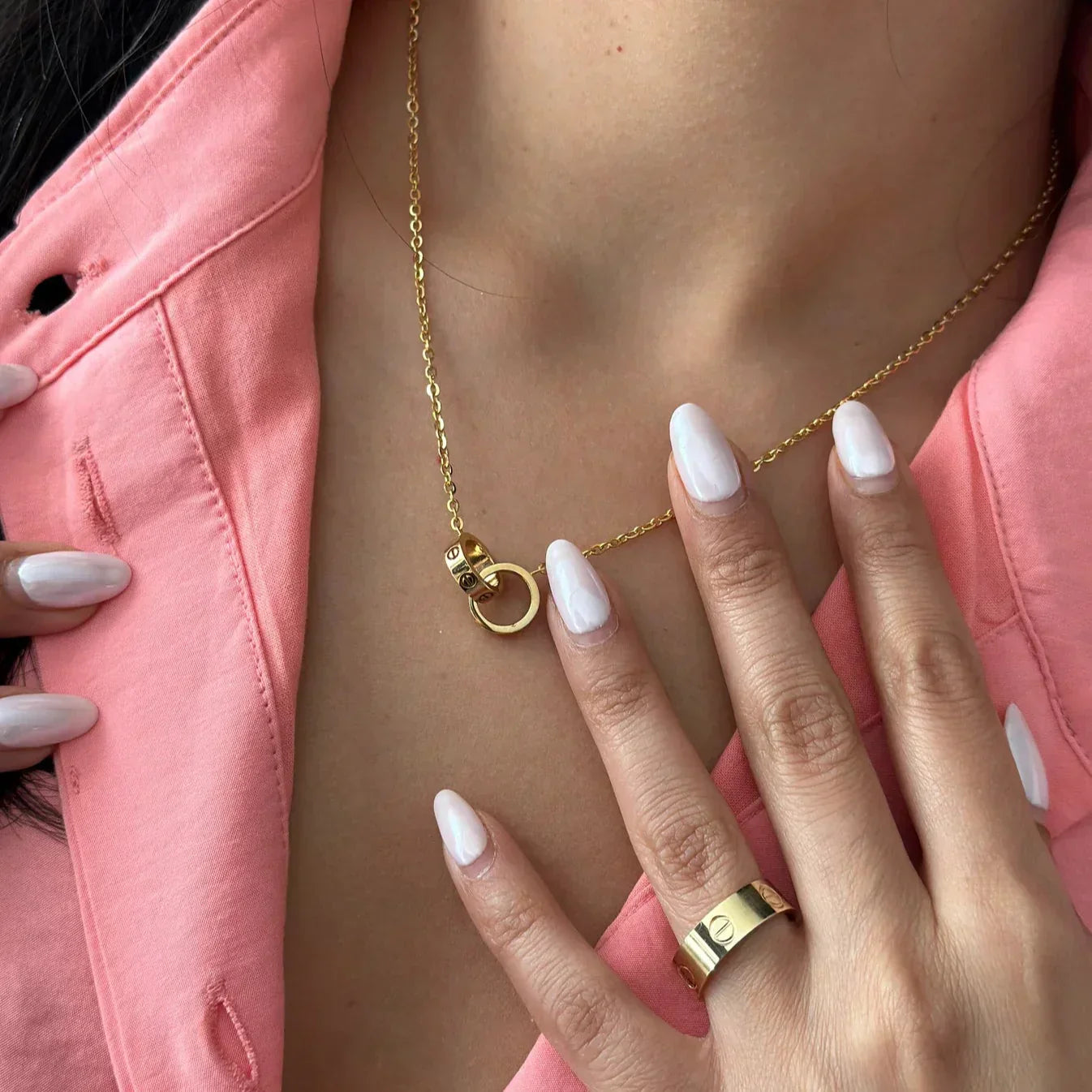 AMORE COLLANE ANELLO COLLANE | ROSA ORO