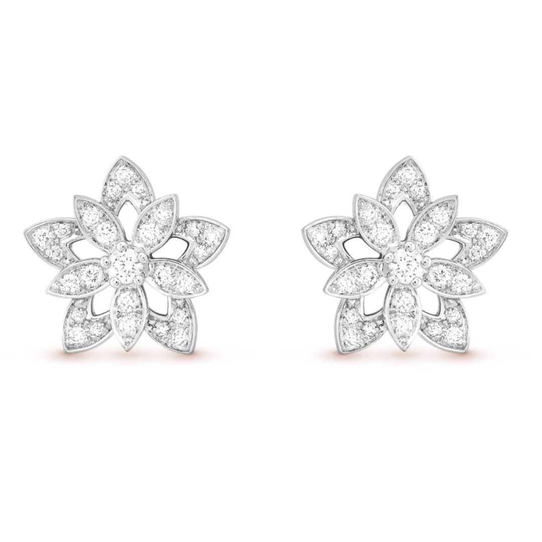 SCHNEEFLOCKEN ORECCHINI | DIAMANTE / ARGENTO