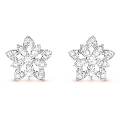 SCHNEEFLOCKEN ORECCHINI | DIAMANTE / ARGENTO