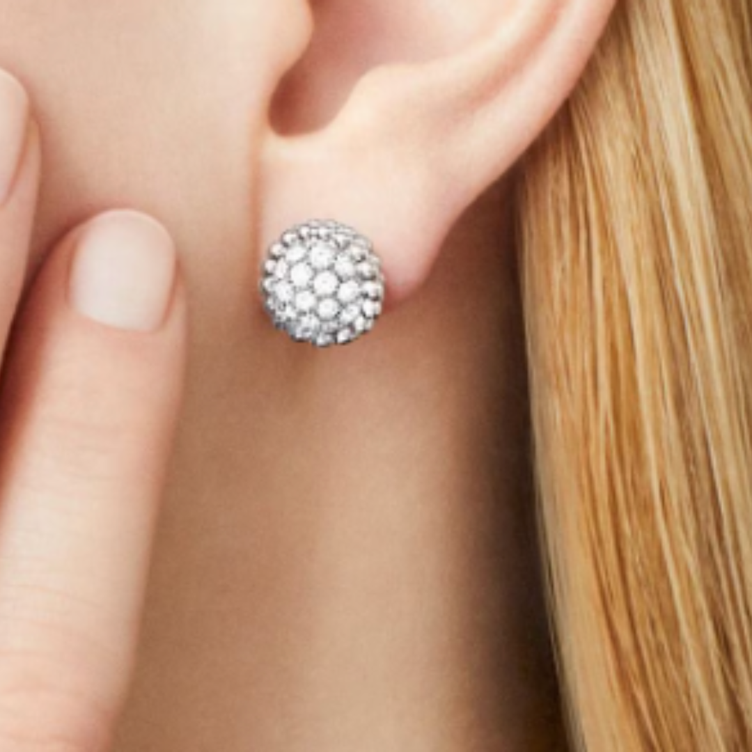 SASSY ORECCHINI | DIAMANTE / ARGENTO