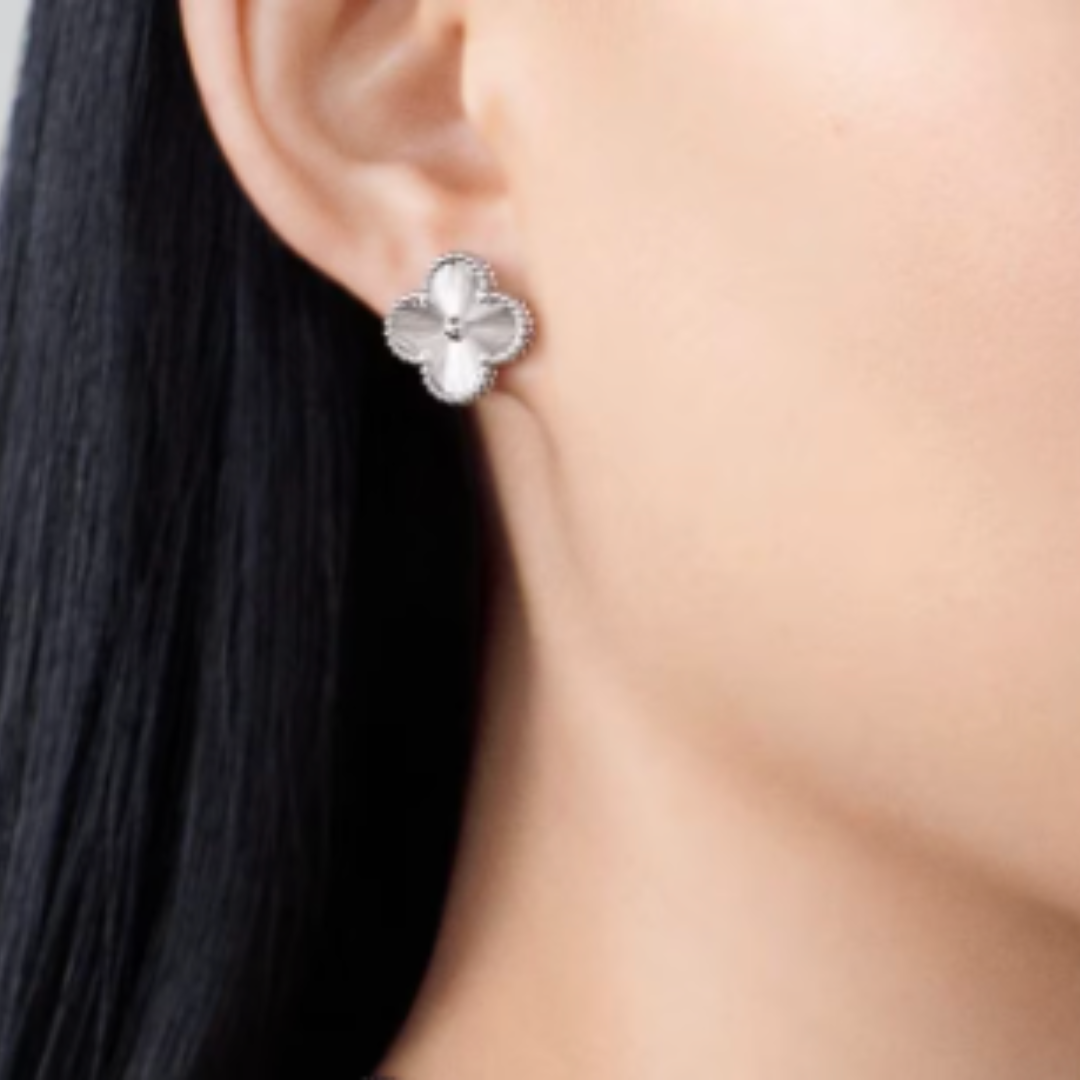 QUADRIFOGLIO ORECCHINI | ARGENTO